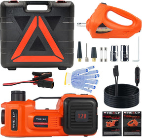 Hydraulic Electric Car Jack with LED Light, Supports up to 5 Tonnes