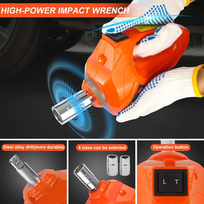 Hydraulic Electric Car Jack with LED Light, Supports up to 5 Tonnes