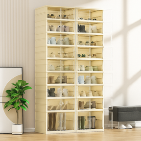 Foldable Transparent Shoe Rack – Functional Design