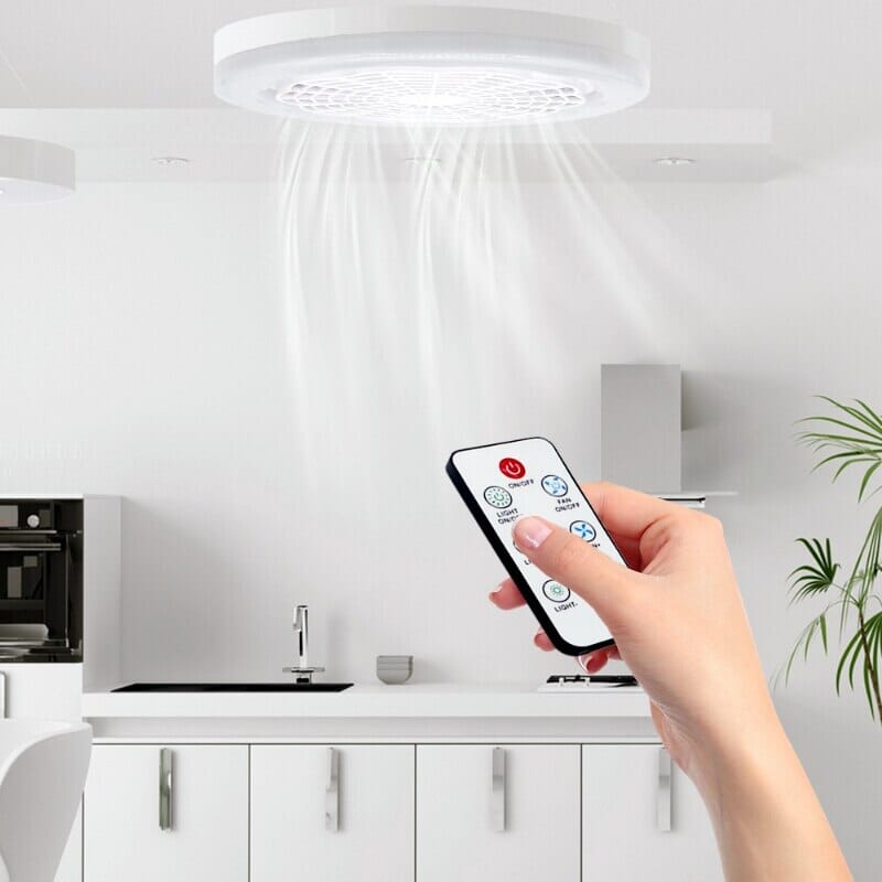Ceiling Fan with Integrated LED Lights