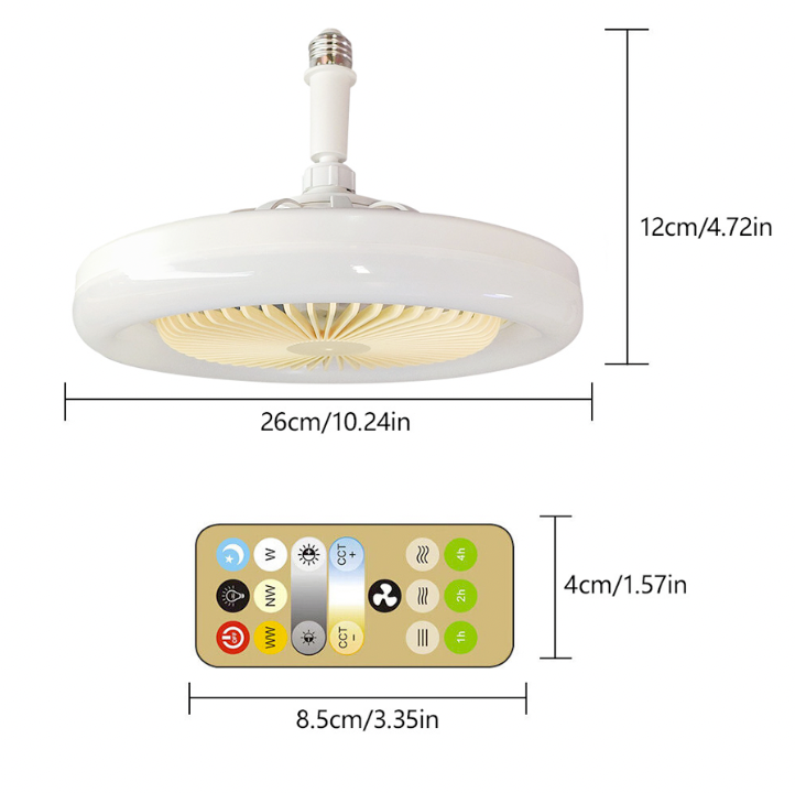 Ceiling Fan with Integrated LED Lights