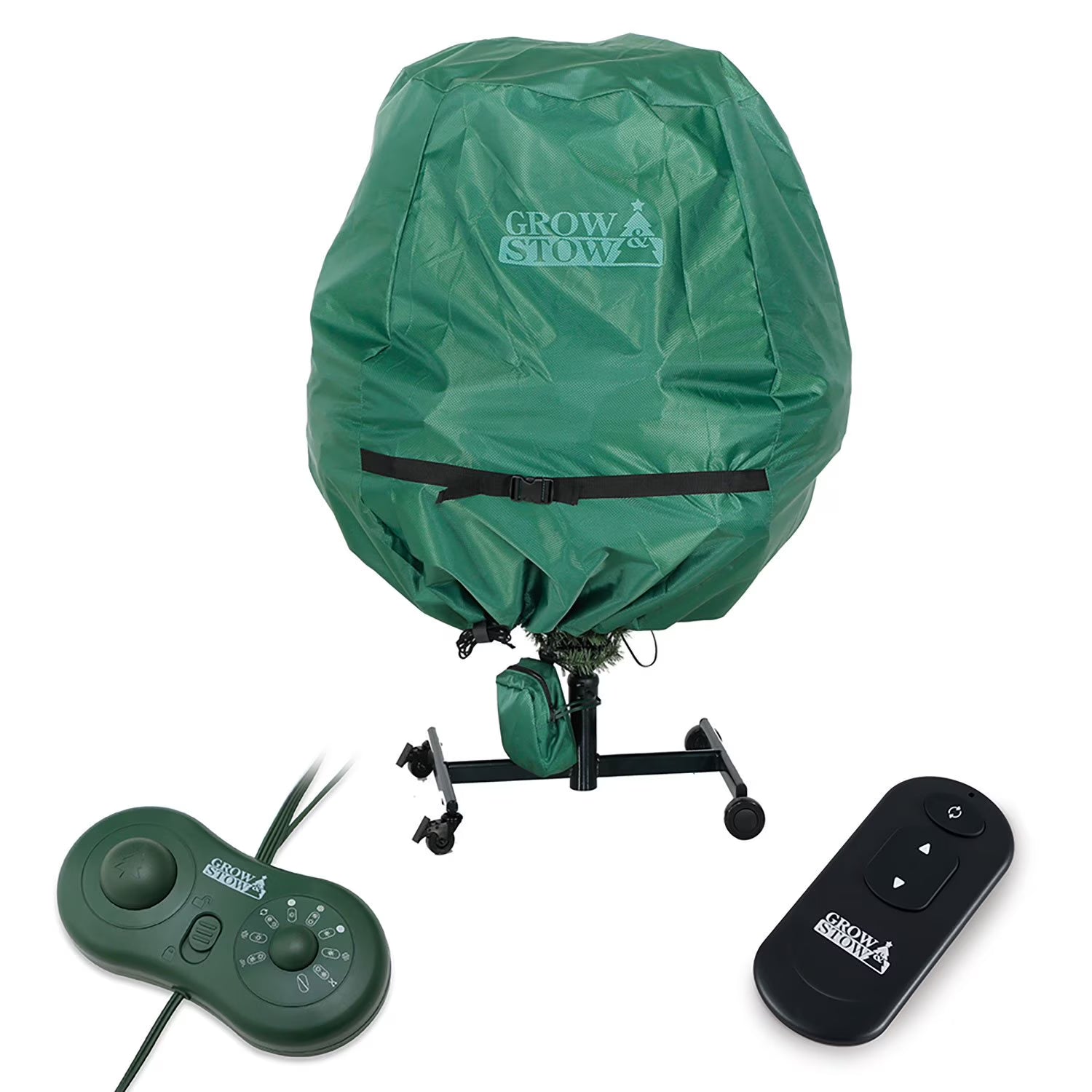 Complete Christmas Tree with LED Lights and Automatic Assembly by Remote Control